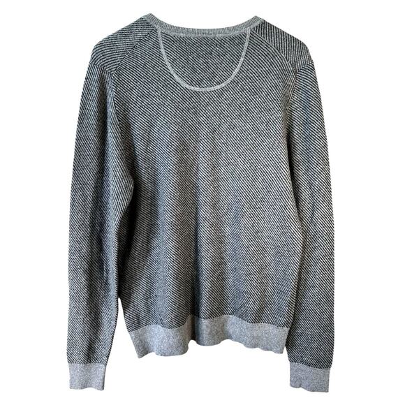 Marc Anthony Men’s Luxury Blend Slim Fit Cashmere Merino Wool Blend Sweater Gray - Picture 2 of 9